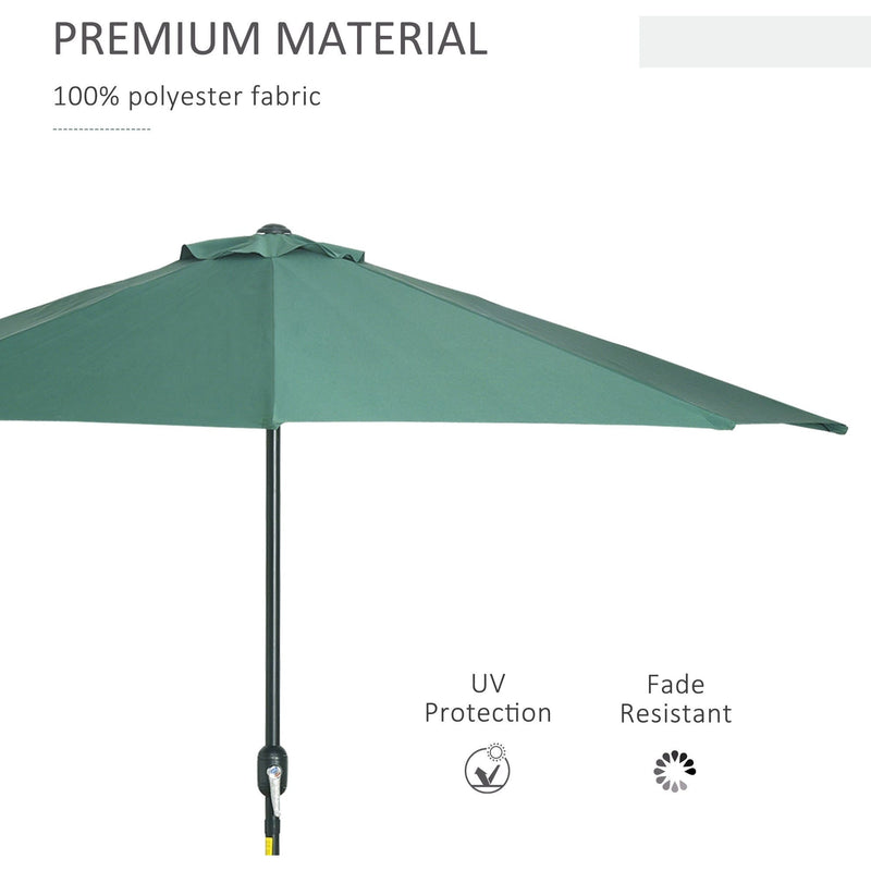 3m Half Parasol Umbrella - No Base