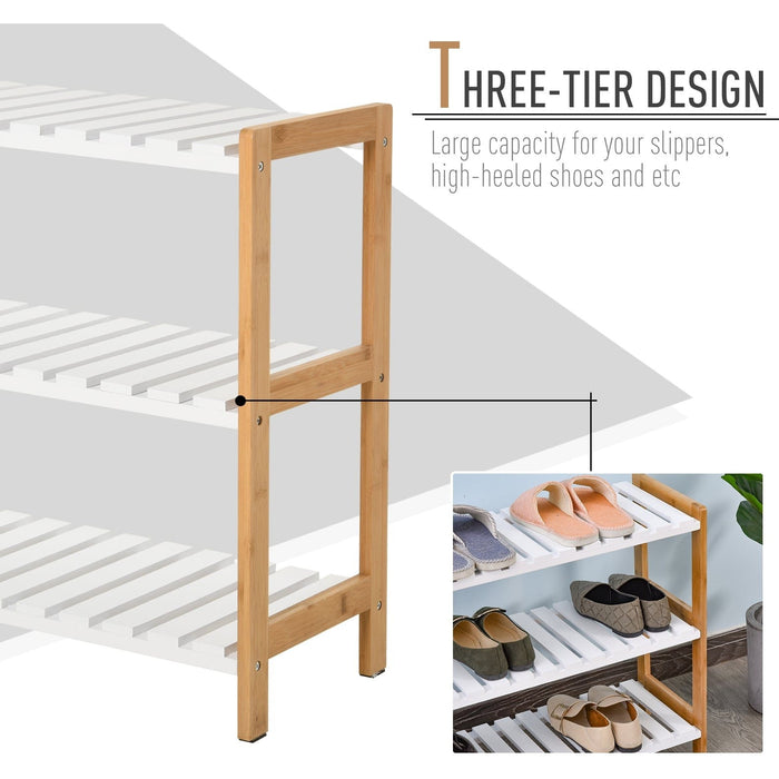 3 Tier Wooden Shoe Rack