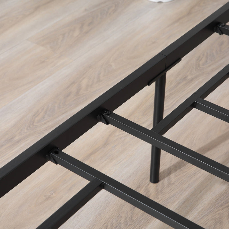 King Size Metal Bed Frame, Black