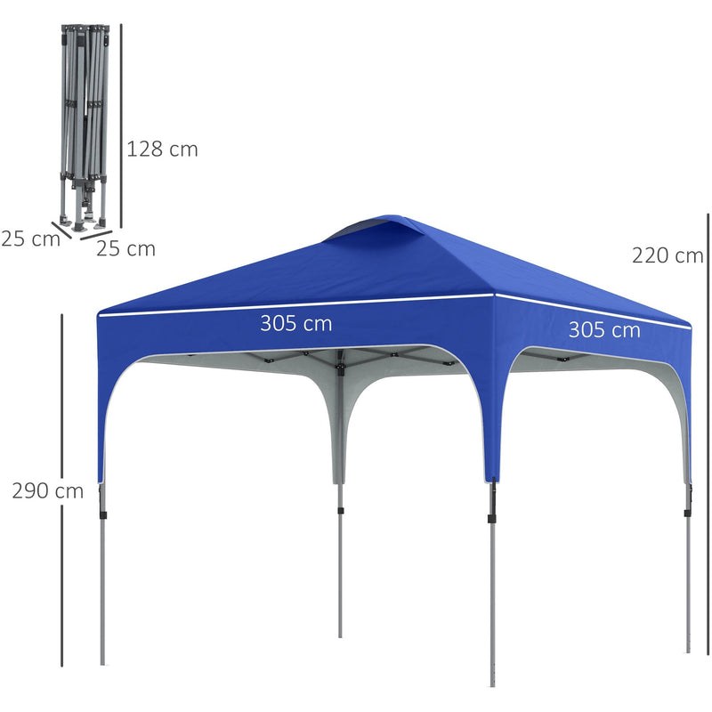 3x3 Pop Up Gazebo, Easy Setup, Leg Weights & Carrying Case