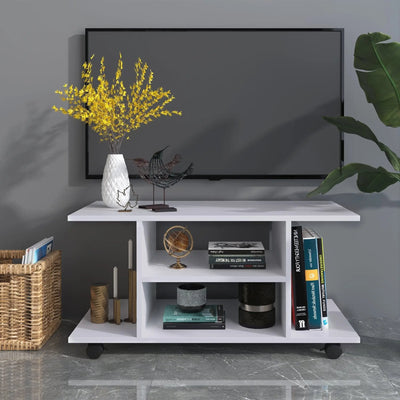 Compact TV Stand with Shelves, (80x40x40cm) Homcom