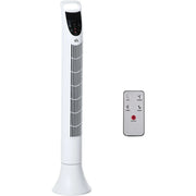 36" Tower Fan with Remote, 3 Speed, Oscillation, 7.5h Timer Homcom