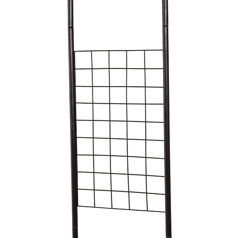 Metal Garden Pergola, Steel Frame, for Plants & Trellis Outsunny