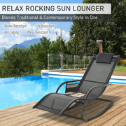 Rocking Garden Lounger Outsunny