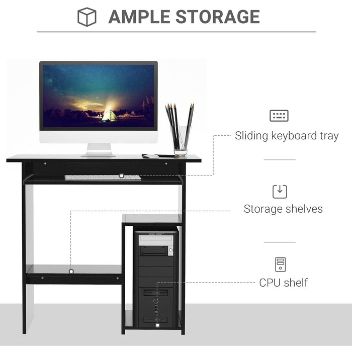 Computer Table with Keyboard Tray