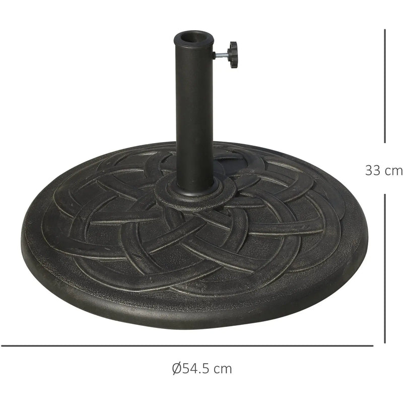 Parasol Base for 38mm and 48mm Poles - Bronze Outsunny