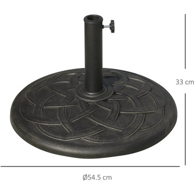 Parasol Base for 38mm and 48mm Poles - Bronze Outsunny