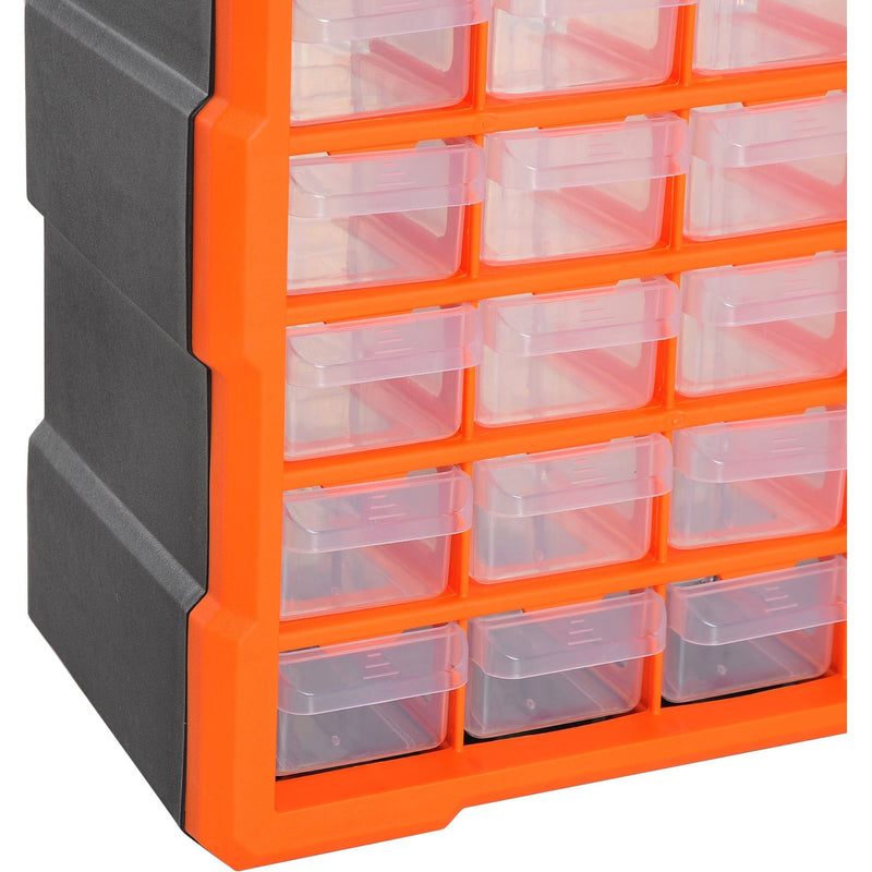 Small Parts Organiser, Wall Mountable, 60 Drawers Durhand