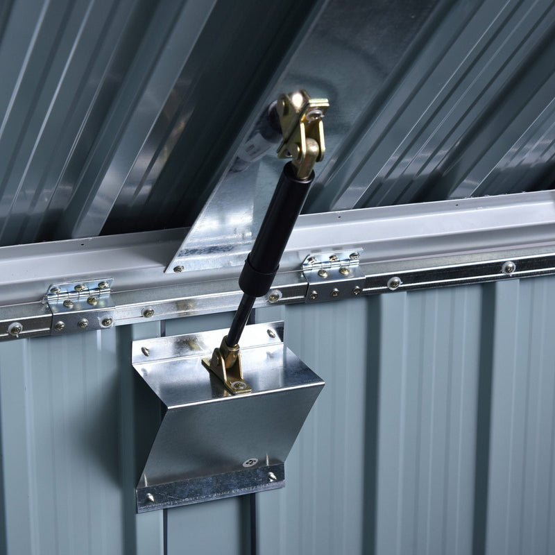 Small Metal Storage Shed, Ideal for Wheelie Bins - Grey