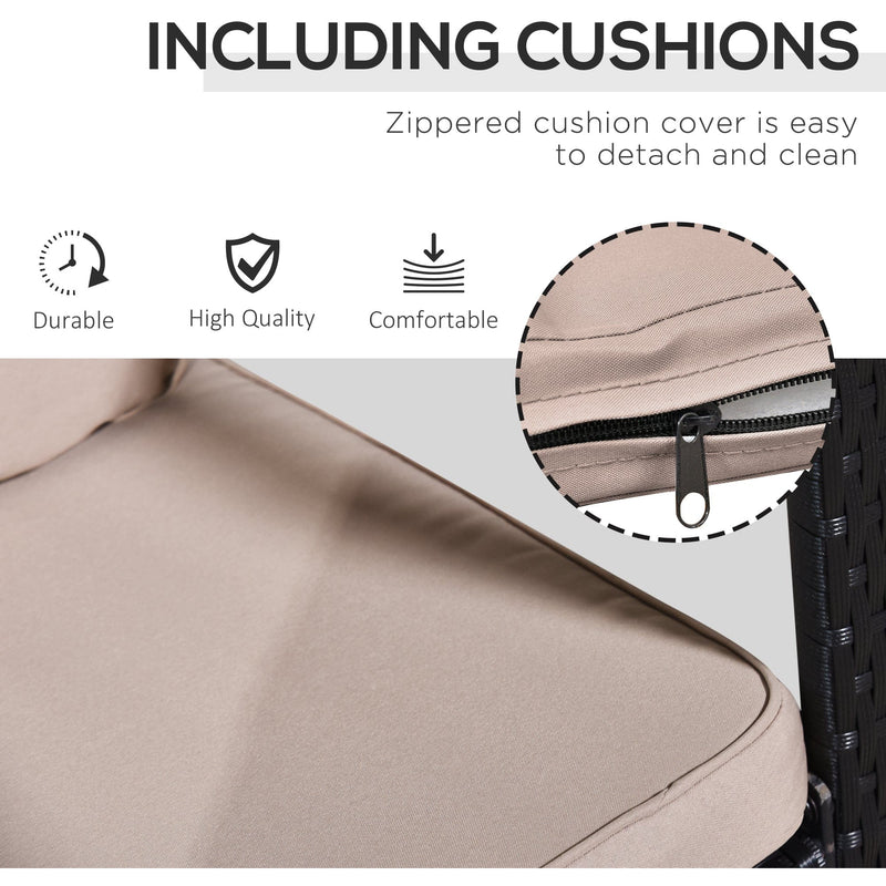 Outdoor Rattan Rocking Chairs With Table