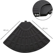 Base Weights For Cantilever Parasol, Sand/Water Fill Outsunny