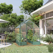 6x8ft Polycarbonate Walk In Greenhouse 