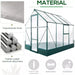 6x8ft Polycarbonate Walk In Greenhouse 