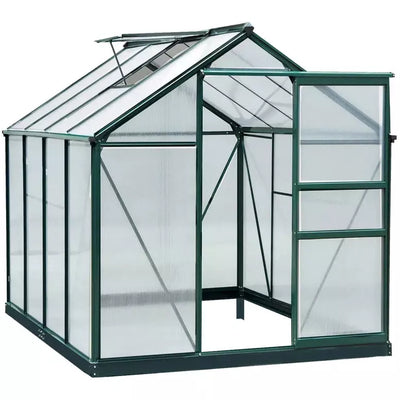 Large Walk In Greenhouse, Aluminium Frame, Sliding Door Outsunny
