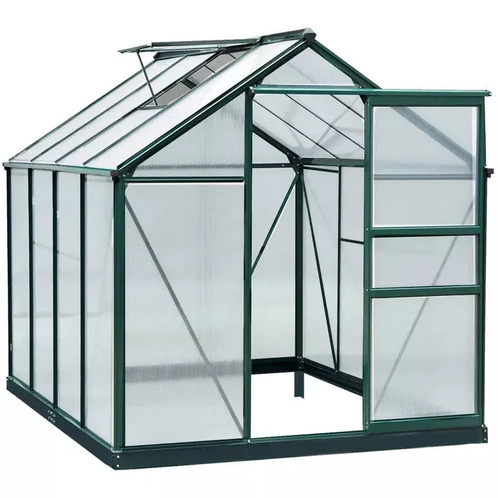 Large Walk In Greenhouse, Aluminium Frame, Sliding Door