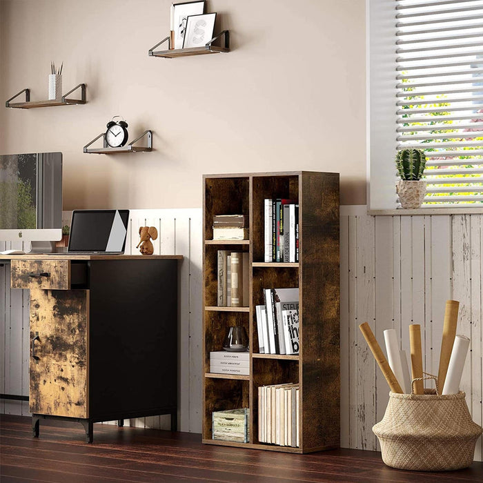 Vasagle Bookcase, Rustic Brown