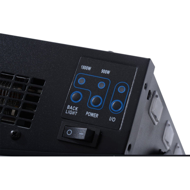 LED Curved Wall Mounted Electric Fireplace, 900/1800W