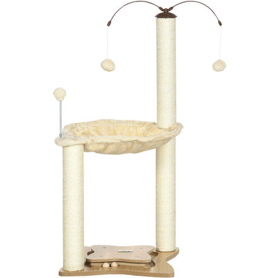Cat Tree Tower With Sisal Rope Scratching Post Pawhut