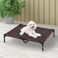 Large Elevated Portable Pet Bed, Outdoor/Indoor, Metal Frame Pawhut
