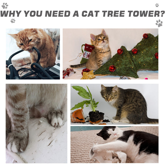 Cats 3-Tier Sisal Rope Leisure Tree
