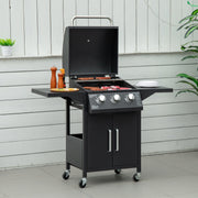 Image of a 3 burner gas bbq trolley 