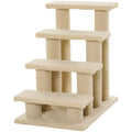 Pet Step Climing Frame - Light Brown AOSOM