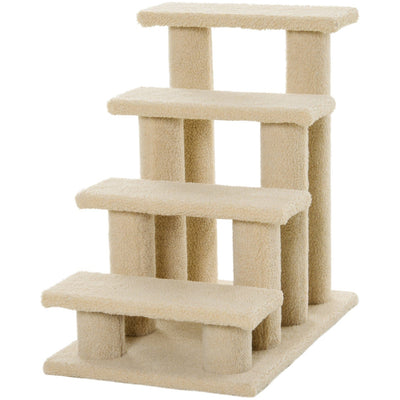 Pet Step Climing Frame - Light Brown AOSOM