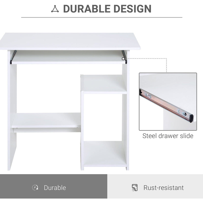Computer Table with Keyboard Tray