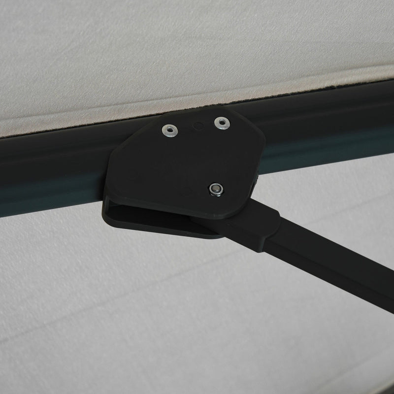 3m Roma Offset Cantilever Patio Parasol, 360° Rotation