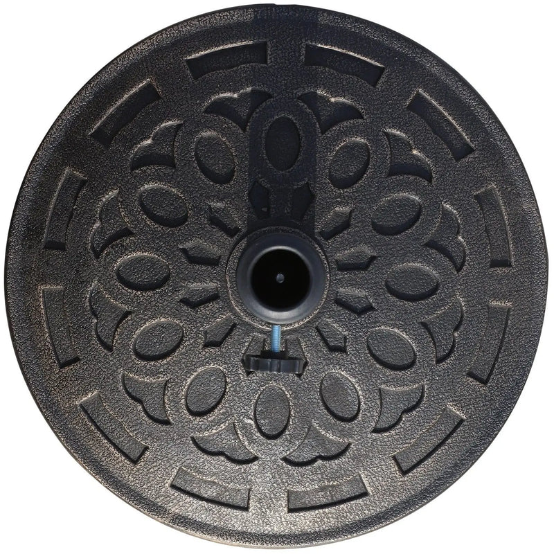 Outdoor Umbrella Stand, 14kg Bronze Resin Outsunny