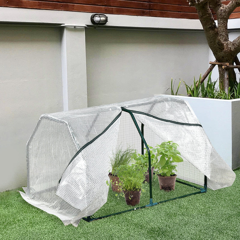 Mini PVC Greenhouse, Steel, 99 x 71 x 60 cm