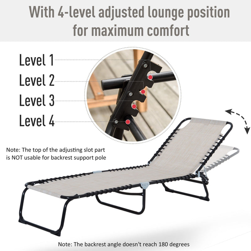 Lightweight Foldable Sun Lounger