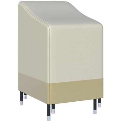 Waterproof Garden Chair Cover for Single or Stacked Chairs with Secure Straps Beige and Coffee Outsunny