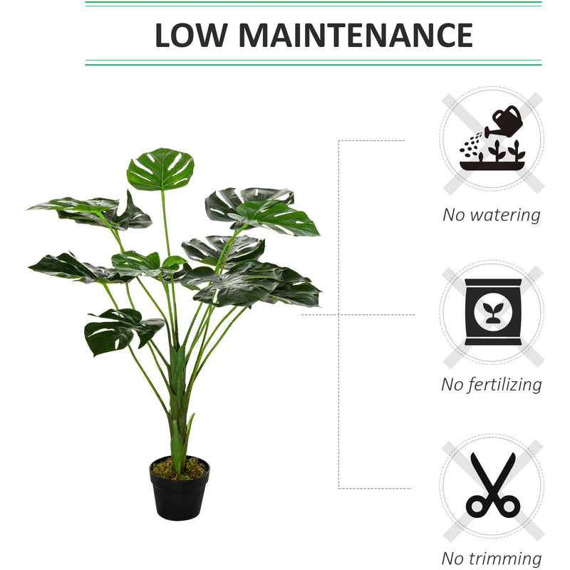 2.8FT Artificial Monstera Indoor/Outdoor Tree
