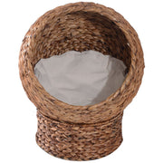 Banana Leaf Cat House, Indoor, Super Soft Cotton Bed, 60cm Pawhut