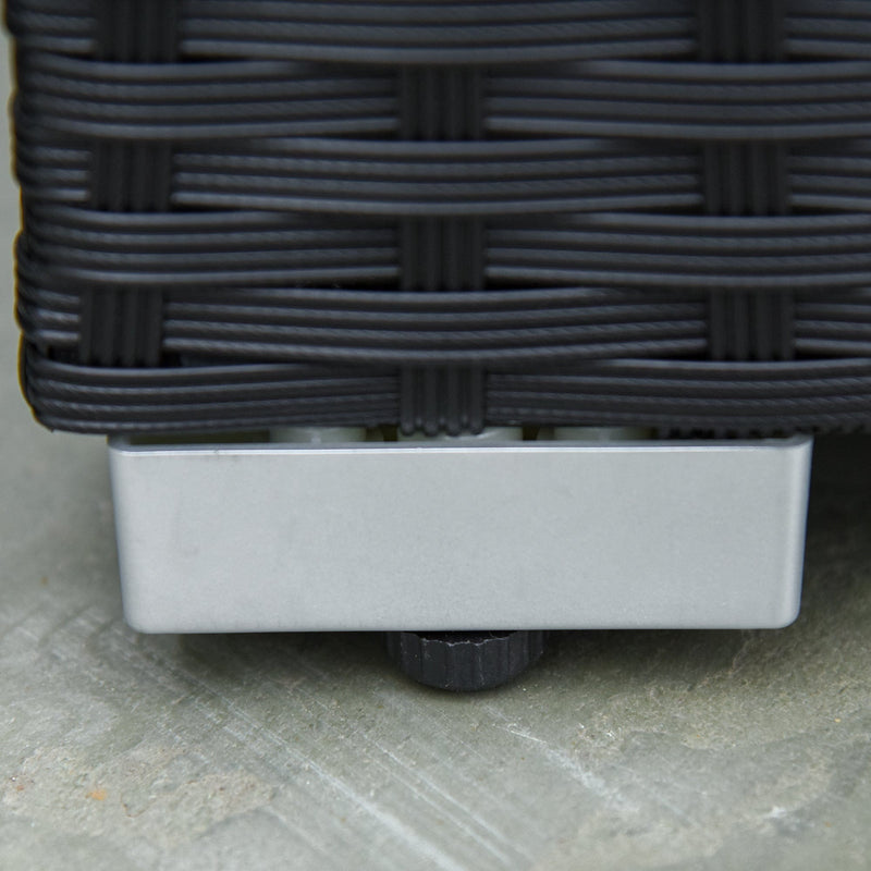 4 Seater Outdoor Rattan Sofa Set with Coffee Table, Cushions