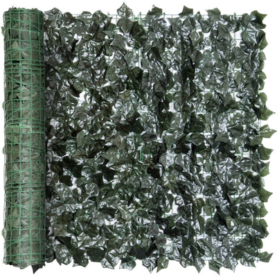 Artificial Leaf Screen Panel, 2.4x1m, Dark Green Outsunny