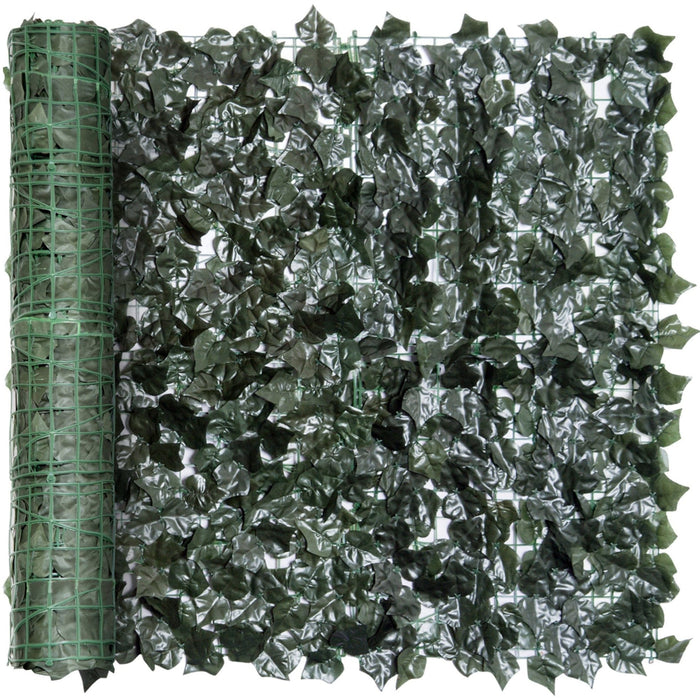 Artificial Leaf Screen Panel, 2.4x1m, Dark Green