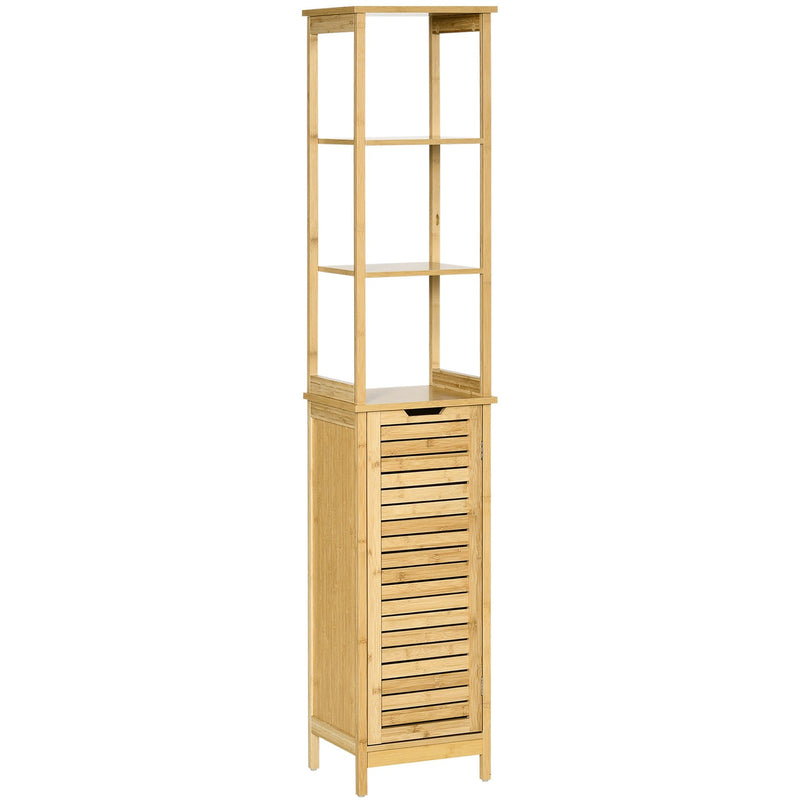 Tall Bathroom Storage Cabinet, 3 Shelves, Cupboard, Slim