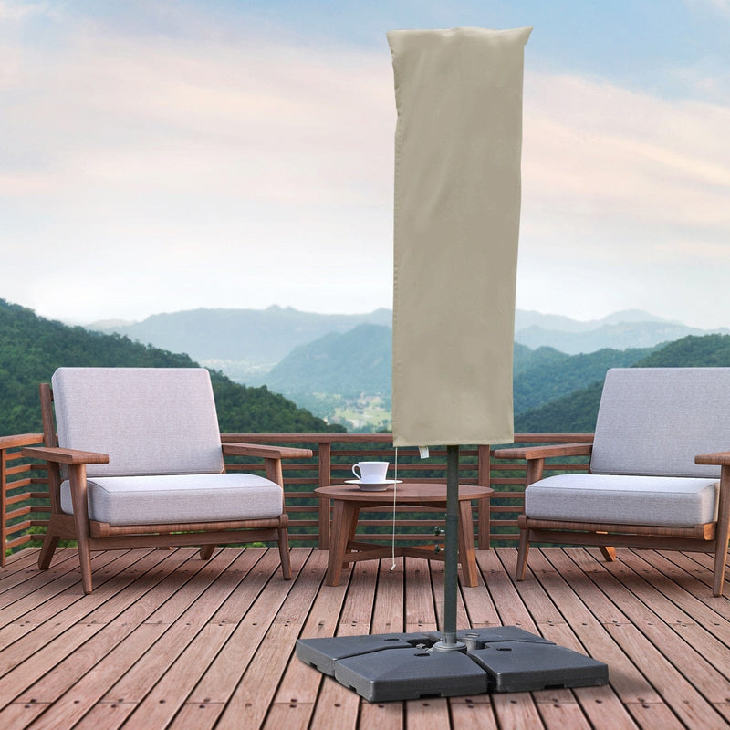 Outdoor Cantilever Umbrella Cover with Zipper Outsunny