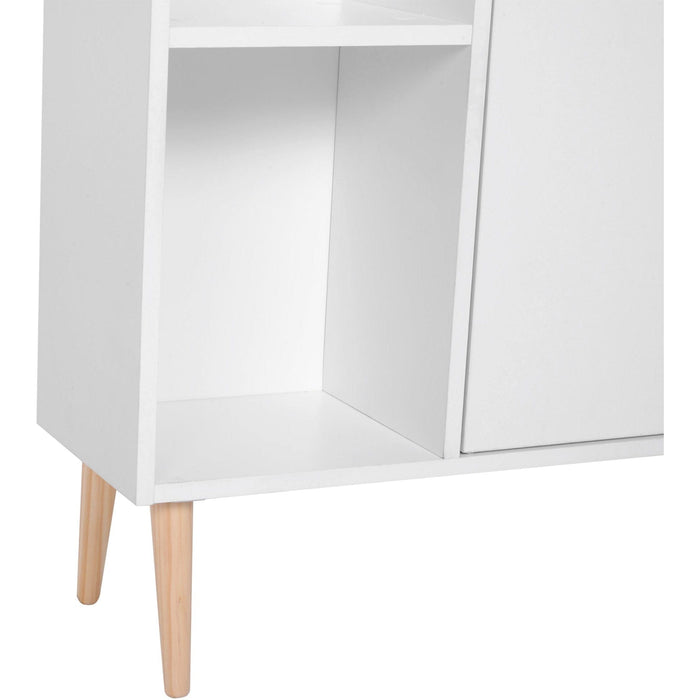 Bookcase With Cupboard, 80W x 23W x 123H cm