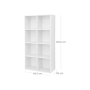 Vasagle White 8 Cube Storage Unit