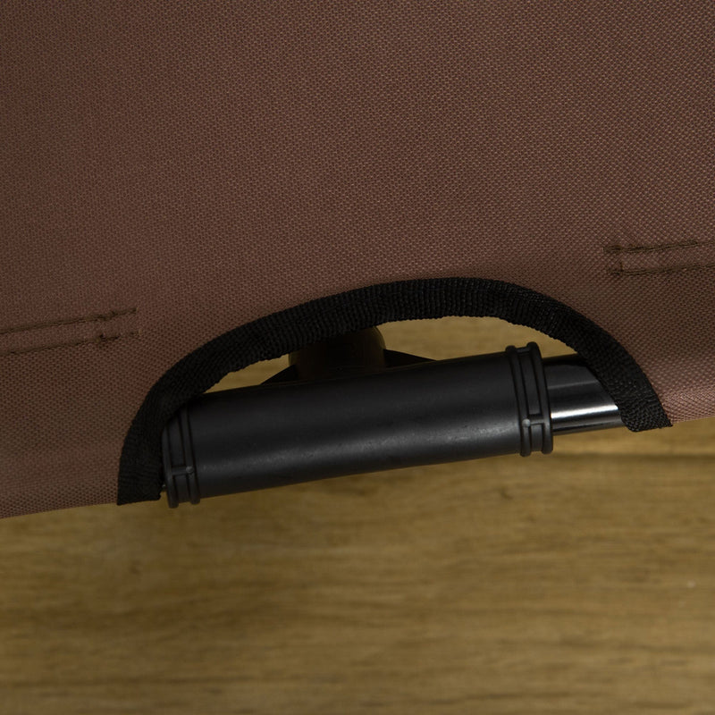 PawHut Elevated XXL Dog Bed with Canopy - Coffee