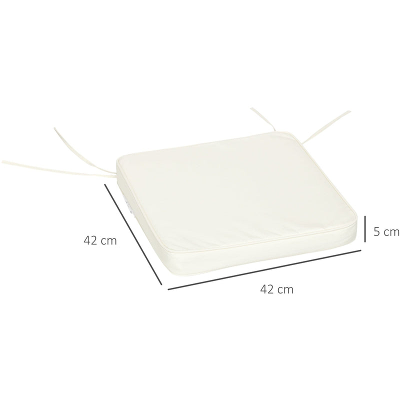 Cream Seat Pads For Garden Chairs