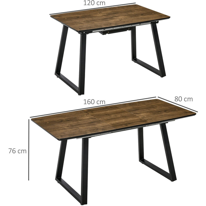 Rectangular Extendable Dining Table For 4-6 People