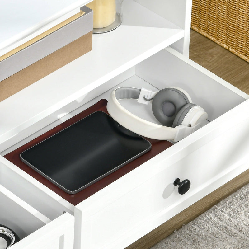 TV Unit, up to 45", Drawers/Shelves, White