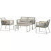 Outdoor 4-Seater Patio Wicker Sofa Set 