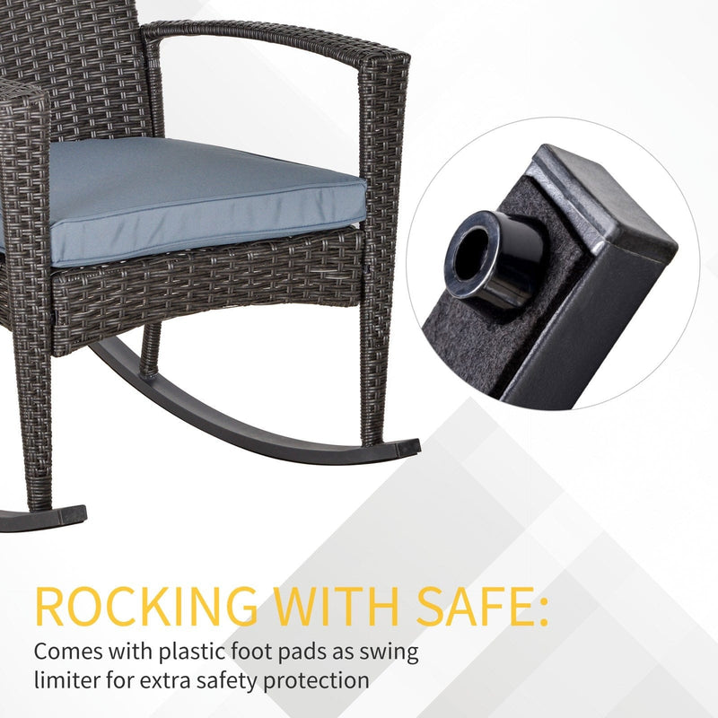 Rattan Outdoor Rocking Chair