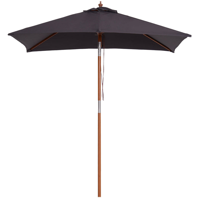 2m Outdoor Tilting Parasol Umbrella, Garden Sun Shade