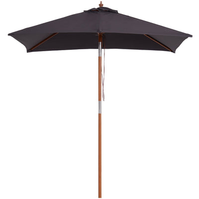 2m Outdoor Tilting Parasol Umbrella, Garden Sun Shade Outsunny